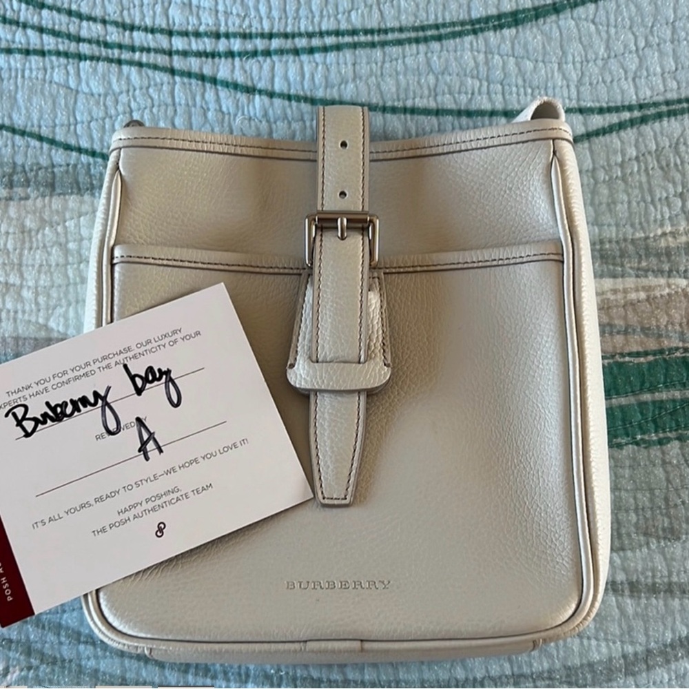 Burberry white leather crossbody bag - Picture 3 of 12